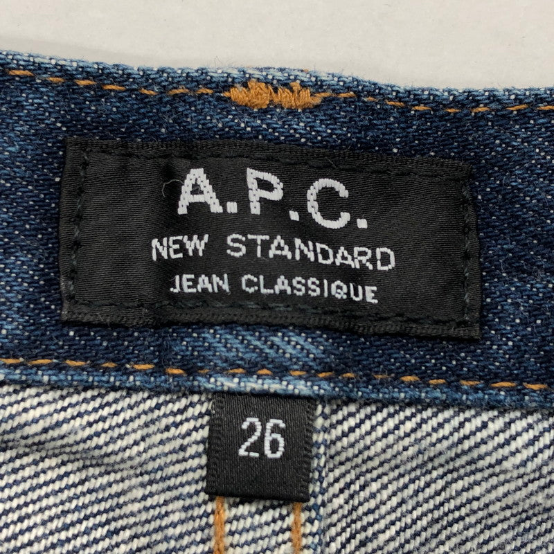 【ジャンク品】【メンズ】 A.P.C. アーペーセー PETIT NEW STANDARD プチニュースタンダード デニムパンツ ボトムス 152-250222-hn-01-fur サイズ：26 カラー：インディゴ 万代Net店