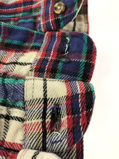 【中古品】【メンズ】 FIVE BROTHER ファイブブラザー 90's WORK FLANNEL SHIRT 90年代 ワーク フランネル シャツ トップス 146-260924-rt-17-tagh サイズ：M カラー：レッド/ブルー 万代Net店
