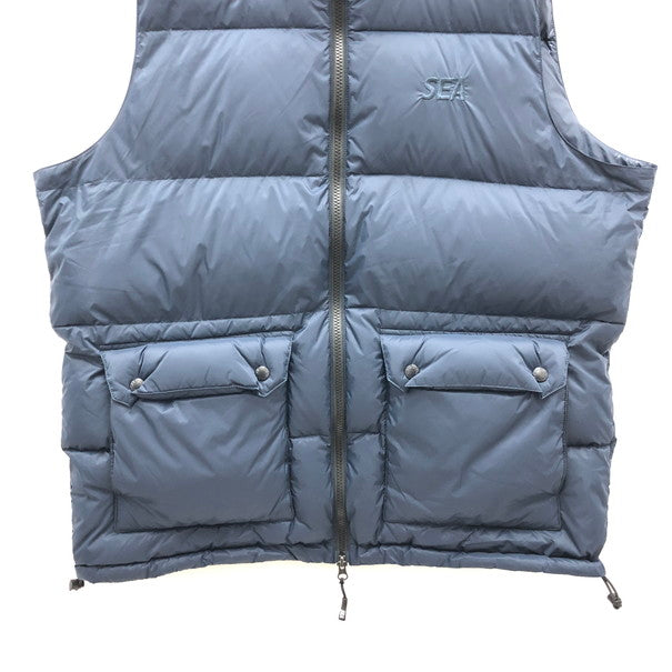 【中古品】【メンズ】  WIND AND SEA×TAION VOLUME DOWN VEST 142-250126-SU-01-tomh サイズ：L カラー：NAVY 万代Net店