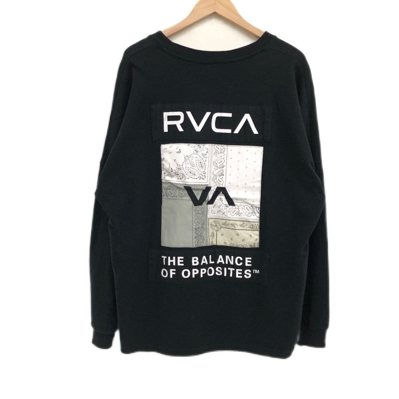 【中古品】【メンズ】 RVCA ルーカ 長袖Tシャツ トップス 142-250222-hn-04-fur サイズ：L カラー：ブラック 万代Net店