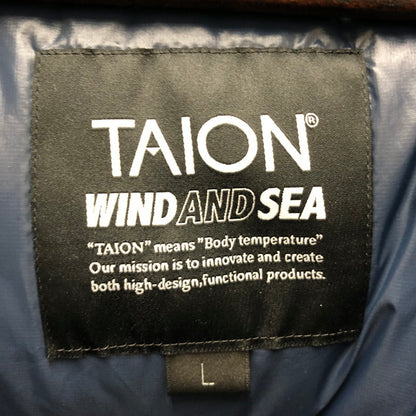 【中古品】【メンズ】  WIND AND SEA×TAION VOLUME DOWN VEST 142-250126-SU-01-tomh サイズ：L カラー：NAVY 万代Net店