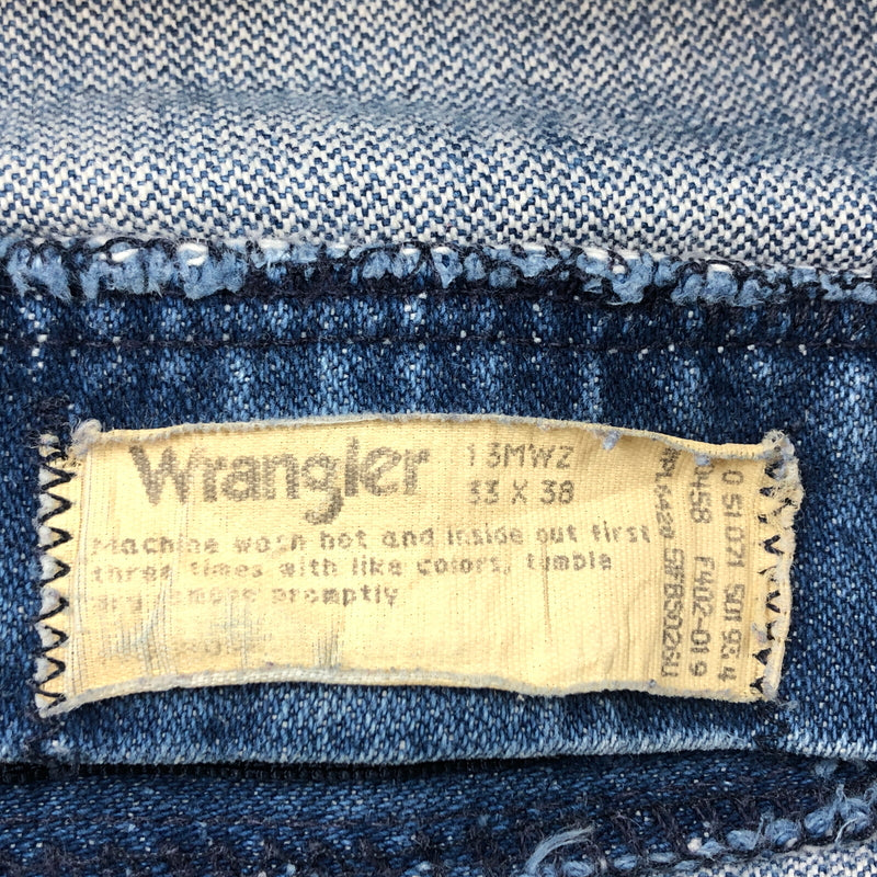 【現状渡し品】【メンズ】 WRANGLER ラングラー DENIM PANTS 13MWZ デニムパンツ ヴィンテージ ボトムス 157-260820-hn-08-fur サイズ：33×38 カラー：インディゴ 万代Net店