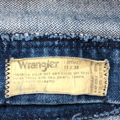 【現状渡し品】【メンズ】 WRANGLER ラングラー DENIM PANTS 13MWZ デニムパンツ ヴィンテージ ボトムス 157-260820-hn-08-fur サイズ：33×38 カラー：インディゴ 万代Net店