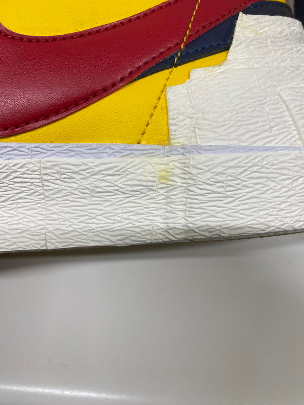 【中古品】【メンズ】 NIKE ナイキ ×SACAI サカイ BLAZER MID SACAI VARSITY MAIZE BV0072-700 ブレーザー ミッド サカイ バーシティーメイズ 160-250424-jt-05-min サイズ：US 9.5 27.5cm カラー：VARSITY MAIZE/VARSITY RED 万代Net店