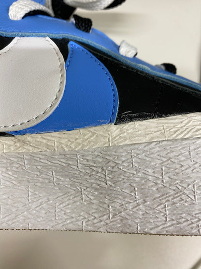 【LIFTる。景品】【中古】【メンズ】 NIKE ナイキ ×SACAI サカイ BLAZER MID BV0072-001 ブレーザー ミッド スニーカー 靴 160-250424-jt-06-min サイズ：US 10.5 28.5cm カラー：BLACK/WHITE-UNIVERSITY BULE 万代Net店