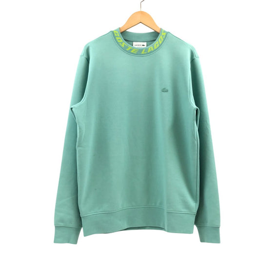 【現状渡し品】【メンズ】 LACOSTE ラコステ SH5690 ジャカード モックネックテックスウェット トレーナー トップス 147-251222-hn-07-fur サイズ：US M カラー：グリーン系 万代Net店