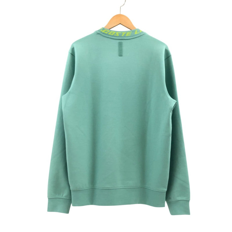 【現状渡し品】【メンズ】 LACOSTE ラコステ SH5690 ジャカード モックネックテックスウェット トレーナー トップス 147-251222-hn-07-fur サイズ：US M カラー：グリーン系 万代Net店