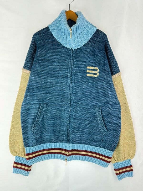 【中古品】【メンズ】 NAMESAKE ネイムセイク VICTORY ZIP BOMBERN3-AW23-N3-KN-04 ヴィクトリー ジップボンバー ニット セーター 141-240906-hi-10-tag サイズ：M カラー：ATLANTIC BLUE 万代Net店