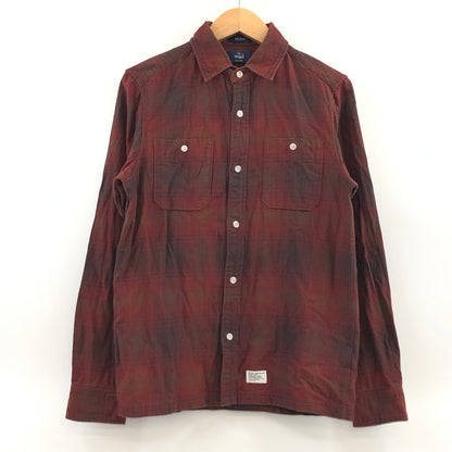 【中古品】【メンズ】 WTAPS ダブルタップス L/S CHECK SHIRT 102LTDT-SHM01 長袖チェックシャツ カジュアルシャツ トップス 142-260820-hn-11-fur サイズ：M カラー：レッド/ブラック 万代Net店