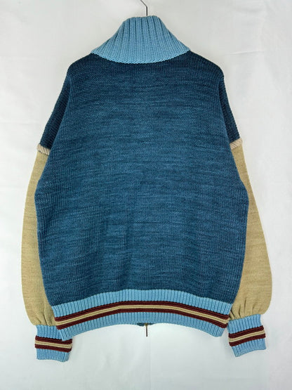 【中古品】【メンズ】 NAMESAKE ネイムセイク VICTORY ZIP BOMBERN3-AW23-N3-KN-04 ヴィクトリー ジップボンバー ニット セーター 141-240906-hi-10-tag サイズ：M カラー：ATLANTIC BLUE 万代Net店