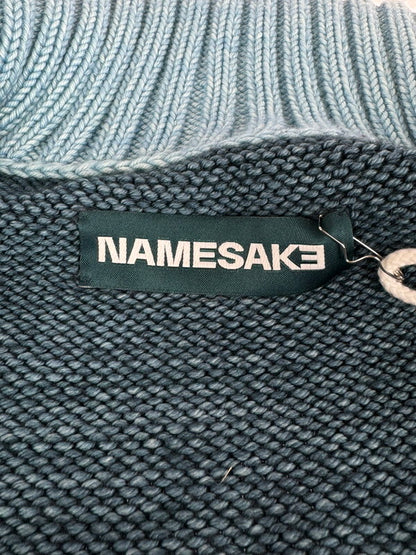 【中古品】【メンズ】 NAMESAKE ネイムセイク VICTORY ZIP BOMBERN3-AW23-N3-KN-04 ヴィクトリー ジップボンバー ニット セーター 141-240906-hi-10-tag サイズ：M カラー：ATLANTIC BLUE 万代Net店