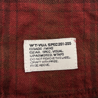 【中古品】【メンズ】 WTAPS ダブルタップス L/S CHECK SHIRT 102LTDT-SHM01 長袖チェックシャツ カジュアルシャツ トップス 142-260820-hn-11-fur サイズ：M カラー：レッド/ブラック 万代Net店