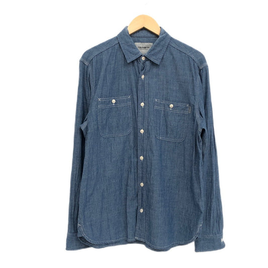 【中古品】【メンズ】 Carhartt カーハート I012297 長袖シャンブレーシャツ カジュアルシャツ トップス 145-250629-hn-05-fur サイズ：M カラー：ブルー系 万代Net店