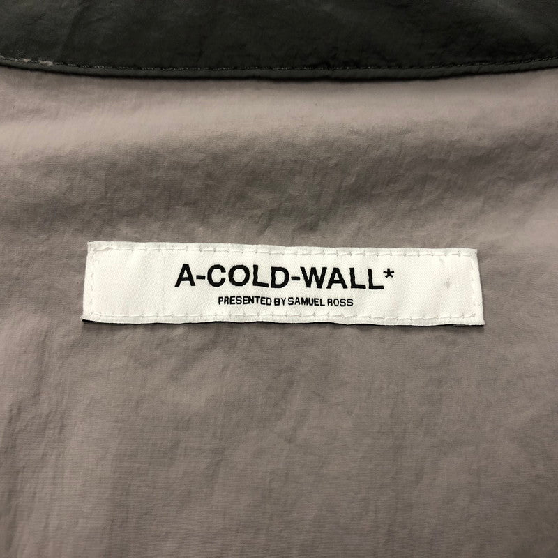 【中古品】【メンズ】 A-COLD-WALL アコールドウォール ナイロン 長袖シャツ トップス 141-240401-at-5-tei サイズ：S カラー：グレー 万代Net店