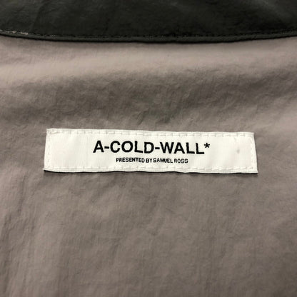 【中古品】【メンズ】 A-COLD-WALL アコールドウォール ナイロン 長袖シャツ トップス 141-240401-at-5-tei サイズ：S カラー：グレー 万代Net店