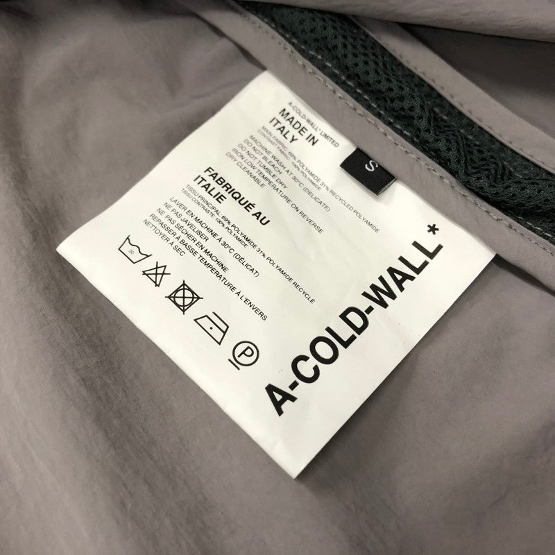 【中古品】【メンズ】 A-COLD-WALL アコールドウォール ナイロン 長袖シャツ トップス 141-240401-at-5-tei サイズ：S カラー：グレー 万代Net店