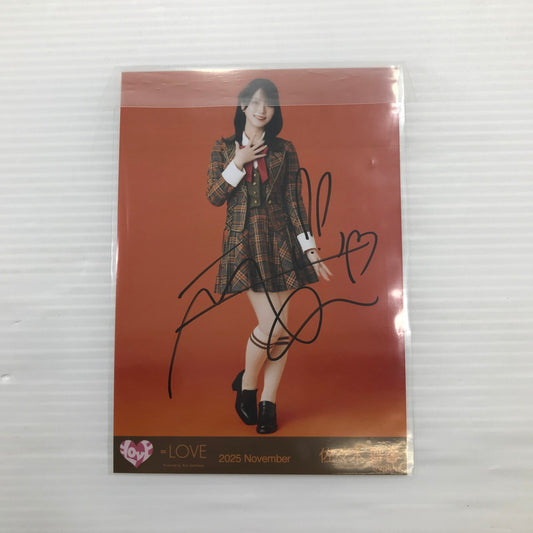 【中古美品】 =LOVE イコラブ 佐々木舞香 生写真 直筆サイン入り ラブソングに襲われる 087-260616-na-01-tag 万代Net店