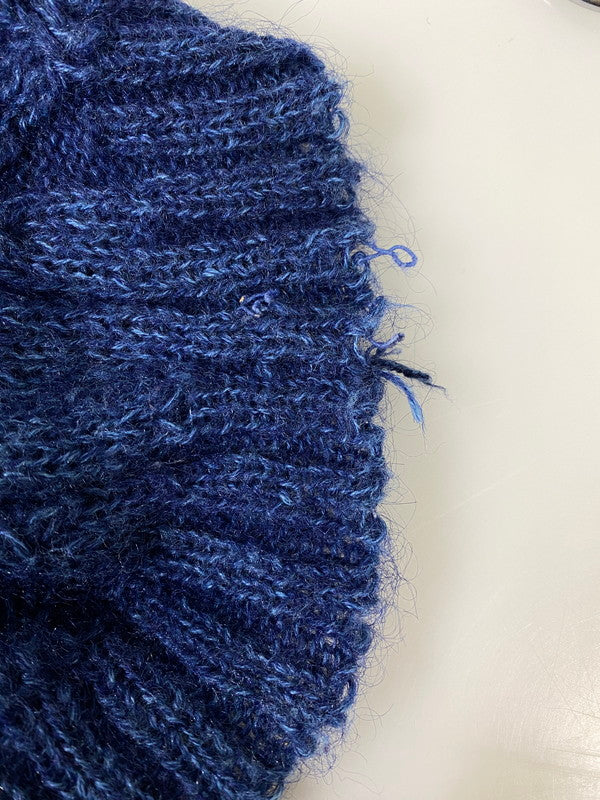 【中古品】【メンズ】 USED ユーズド MOHAIR CABLE KNIT モヘア ケーブル ニット メンズ セーター トップス 146-260512-em-48-min カラー：ブルー系 万代Net店