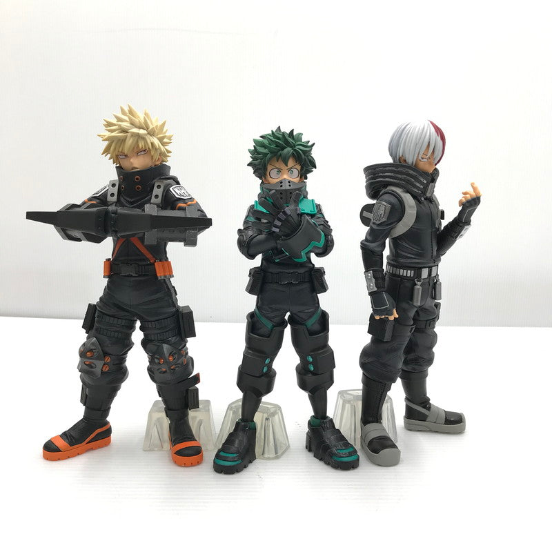 【中古美品】 一番くじ 僕のヒーローアカデミア THE MOVIE WORLD HEROES‘ MISSION A賞 緑谷 B賞 爆豪 C賞 轟 MASTERLISE EMOVING 3体セット 開封済み 051-260609-ti-08-tag 万代Net店