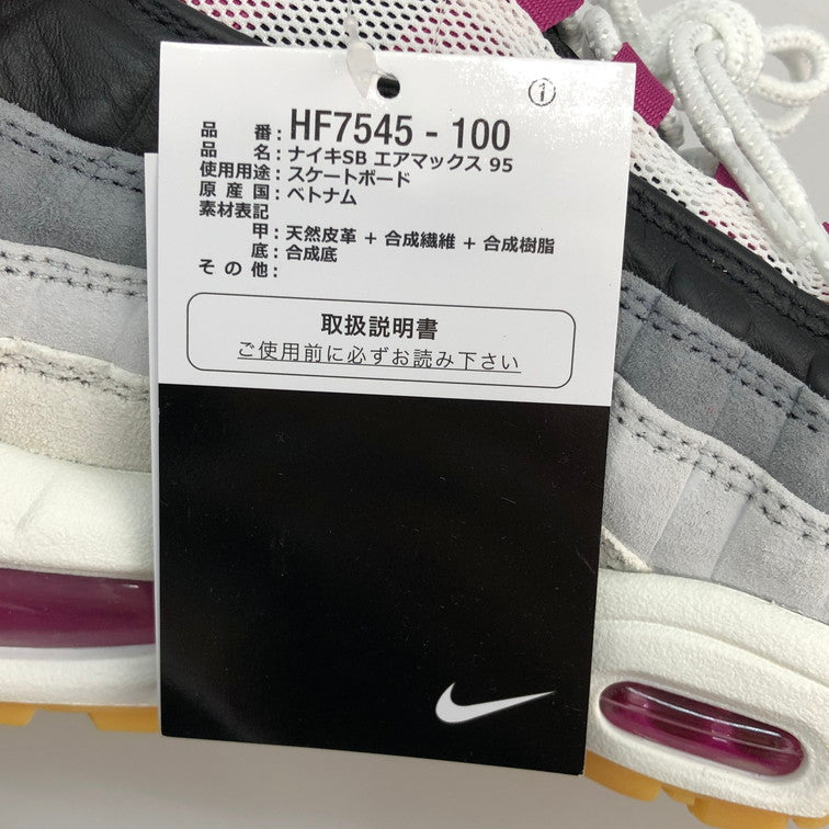 【未使用品】NIKE ナイキ HF7545-100 SB AIR MAX 95 SUMMIT WHITE CACTUS FLOWER 160-251211-SY-07-iwa サイズ：27.5 万代Net店