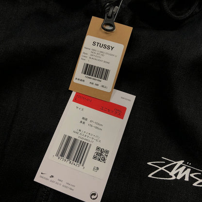 【中古美品】【メンズ】  ナイキ ステューシー NIKE×STUSSY U NRG LINEN JACKETHOODIE ジャケット パーカー トップス 142-240714-rk-2-tei サイズ：L カラー：ブラック 万代Net店