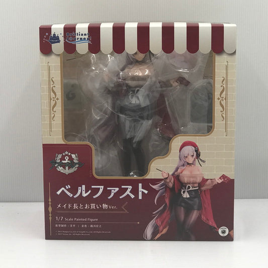 【中古美品】 クエスチョナーズ Brilliant Journey！ アズールレーン ベルファスト メイド長とお買い物Ver. 1/7スケール フィギュア 未開封 053-260821-ti-08-tagh 万代Net店