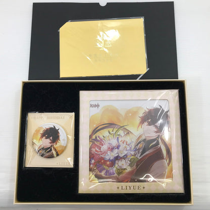 【中古美品】 鍾離 命定の日 キャラ誕生日グッズセット 原神 miHoYo 内パッケージ未開封 箱イタミあり 052-260616-ti-14-tag 万代Net店