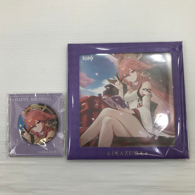 【中古美品】 八重神子 命定の日 キャラ誕生日グッズセット 原神 miHoYo 内パッケージ未開封 箱イタミあり 052-260616-ti-15-tag 万代Net店