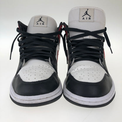 【中古品】【レディース】 NIKE ナイキ BQ6472-160 WOMEN’S AIR JORDAN １ MID SAIL 靴 スニーカー 160-250212-NS-1-iwa サイズ：28.5 カラー：ジムレッド オフノワール ホワイト 万代Net店