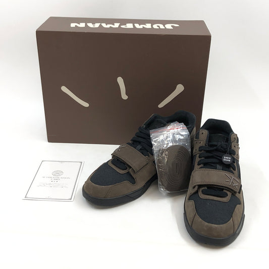 【中古美品】【メンズ】 NIKE ナイキ × TRAVIS SCOTT トラヴィススコット JORDAN JUMPMAN JACK TR CJ１T-REXX ジョーダン ジャンプマンジャック スニーカー シューズ 靴 160-260607-hn-03-fur サイズ：28.0cm US10 カラー：ブラック/ダークモカ/セイル 万代Net店