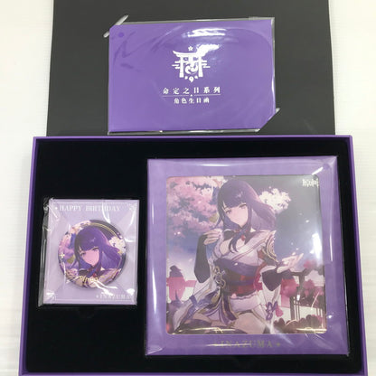 【中古美品】 雷電将軍 命定の日 キャラ誕生日グッズセット 原神 miHoYo 内パッケージ未開封 箱イタミあり 052-260616-ti-16-tag 万代Net店