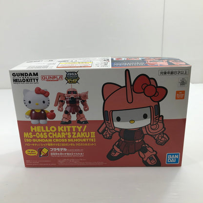 【中古美品】 ハローキティ シャア専用ザクⅡ SDガンダム クロスシルエット ガンプラ 内パッケージ未開封・未組立 058-260616-ti-06-tag 万代Net店