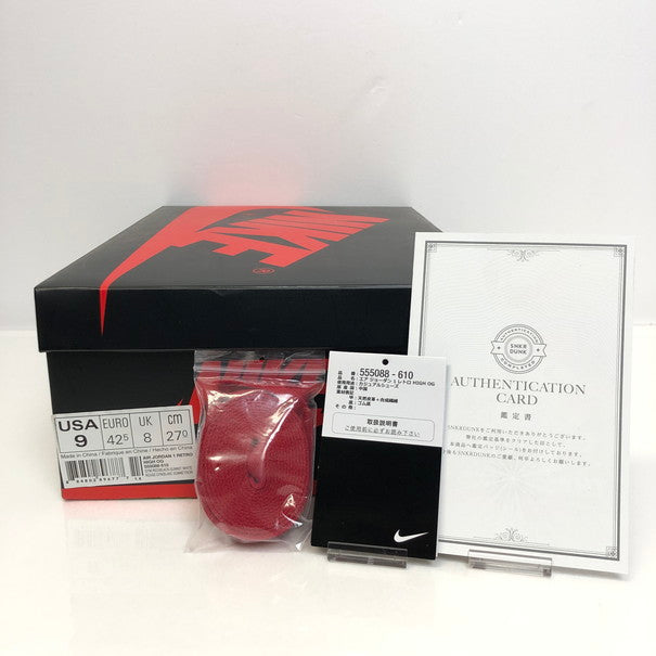 【中古品】【メンズ】 NIKE ナイキ NIKE 555088-610 AIR JORDAN 1 RETRO HIGH OG "BRED TOE" 160-250127-SU-05-tomh サイズ：27cm 万代Net店