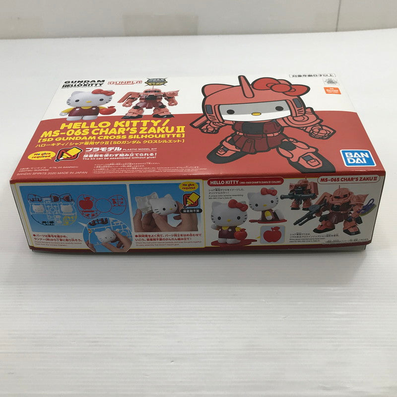 【中古美品】 ハローキティ シャア専用ザクⅡ SDガンダム クロスシルエット ガンプラ 内パッケージ未開封・未組立 058-260616-ti-06-tag 万代Net店