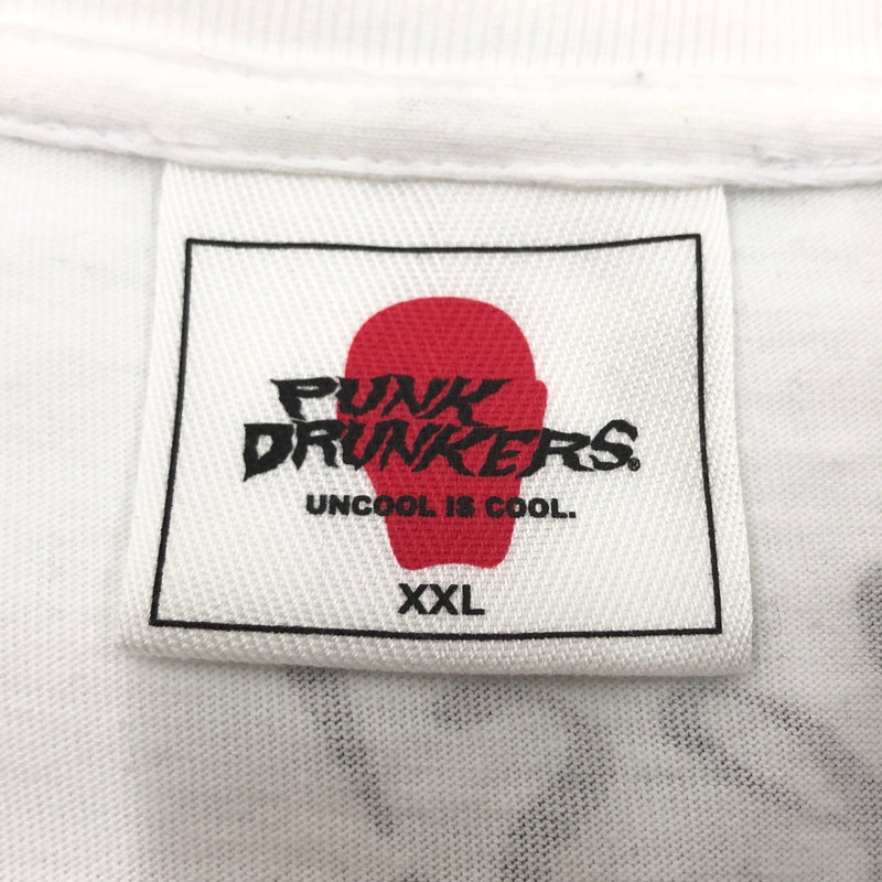 【中古品】【メンズ】 PUNK DRUNKERS パンクドランカーズ × 高須クリニック 半袖Tシャツ トップス 142-260607-hn-04-fur サイズ：XXL カラー：ホワイト 万代Net店