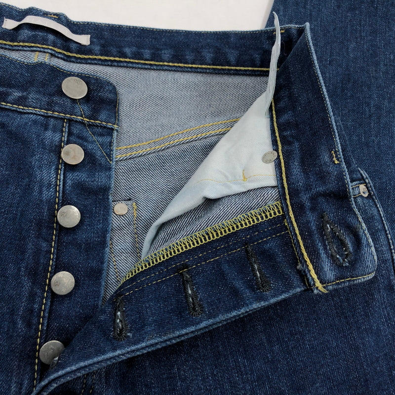 【中古品】【メンズ】 HATSKI ハツキ LOOSE TAPERED DENIM －USED－Blue HTK-22001-U ルーズ テーパード デニムパンツ ユーズド ブルー ボトムス 151-260822-hn-02-fur サイズ：3 カラー：インディゴ系 万代Net店