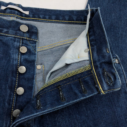 【中古品】【メンズ】 HATSKI ハツキ LOOSE TAPERED DENIM －USED－Blue HTK-22001-U ルーズ テーパード デニムパンツ ユーズド ブルー ボトムス 151-260822-hn-02-fur サイズ：3 カラー：インディゴ系 万代Net店