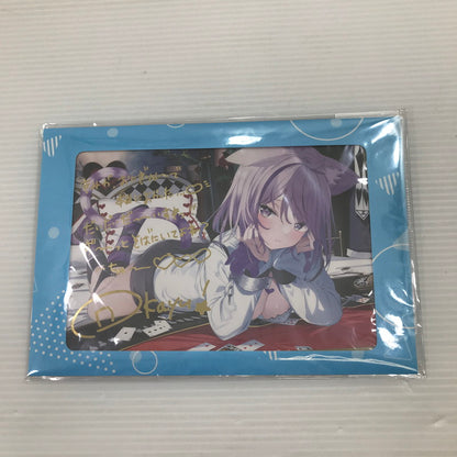 【中古美品】 ホロライブ 猫又おかゆ 活動4周年記念 箔押し複製サイン＆メッセージ入り ポストカード 封筒未開封 053-260616-ti-22-tag 万代Net店
