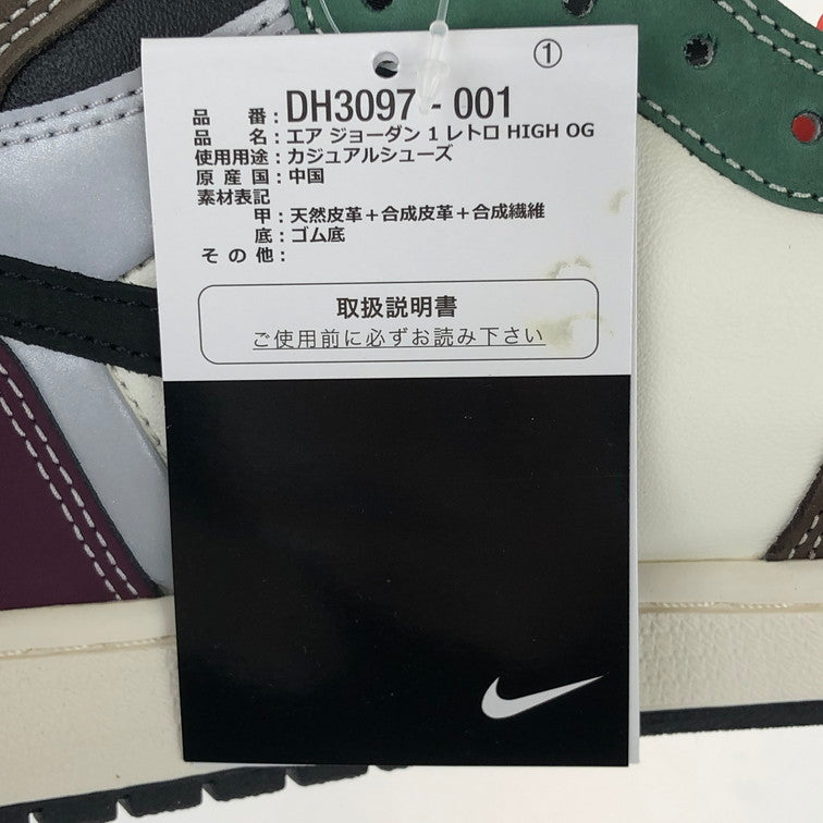 【中古美品】【メンズ】 NIKE ナイキ DH3097-001 AIR JORDAN １ HIGH OG HAND CRAFTED スニーカー BLOWN GREEN エアジョーダン 160-250212-SY-02-iwa サイズ：29.0 カラー：BLOWN WHITE GREEN 万代Net店