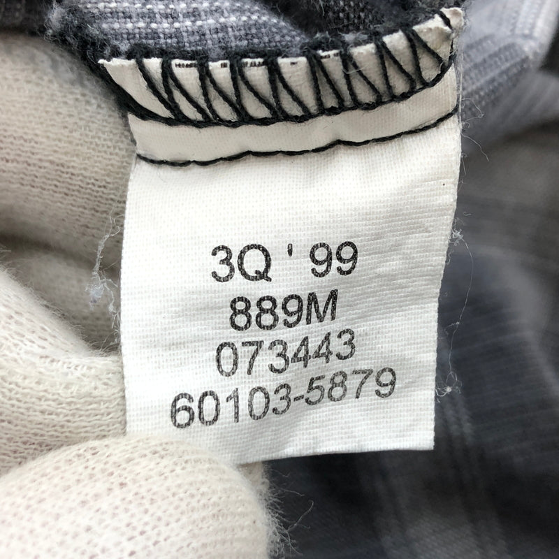 【中古品】【メンズ】 LEVI'S リーバイス DRY GOODS 90S OMBRE CHECK SHIRT ドライグッズ オンブレチェックシャツ 半袖 トップス 146-260613-hn-01-fur サイズ：XL カラー：グレー系 万代Net店