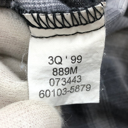 【中古品】【メンズ】 LEVI'S リーバイス DRY GOODS 90S OMBRE CHECK SHIRT ドライグッズ オンブレチェックシャツ 半袖 トップス 146-260613-hn-01-fur サイズ：XL カラー：グレー系 万代Net店