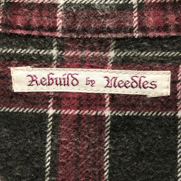 【中古品】【メンズ】 Rebuild by Needles リビルドバイニードルス REBUILD BY NEEDLES リメイク長袖シャツ 140-250129-wy-5-tomh サイズ：F カラー：REDチェック 万代Net店