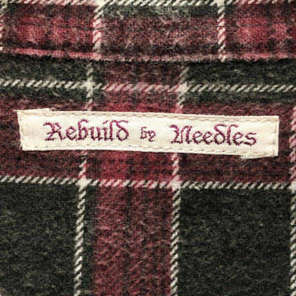 【中古品】【メンズ】 Rebuild by Needles リビルドバイニードルス REBUILD BY NEEDLES リメイク長袖シャツ 140-250129-wy-5-tomh サイズ：F カラー：REDチェック 万代Net店