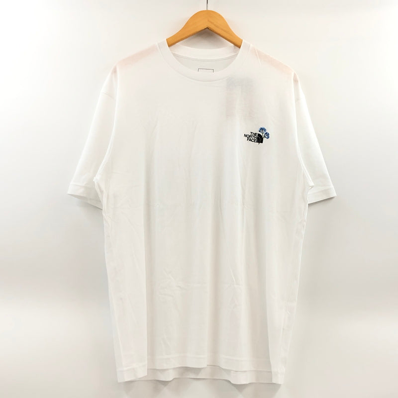 【中古美品】【メンズ】 THE NORTH FACE ザ・ノースフェイス S/S FLOWER LOGO TEE NT32546 フラワーロゴ 半袖Tシャツ トップス 144-260822-hn-06-fur サイズ：XL カラー：ホワイト 万代Net店