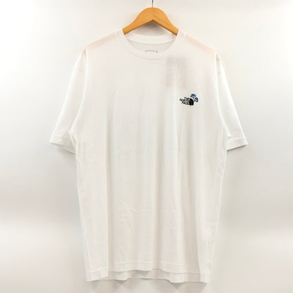 【中古美品】【メンズ】 THE NORTH FACE ザ・ノースフェイス S/S FLOWER LOGO TEE NT32546 フラワーロゴ 半袖Tシャツ トップス 144-260822-hn-06-fur サイズ：XL カラー：ホワイト 万代Net店