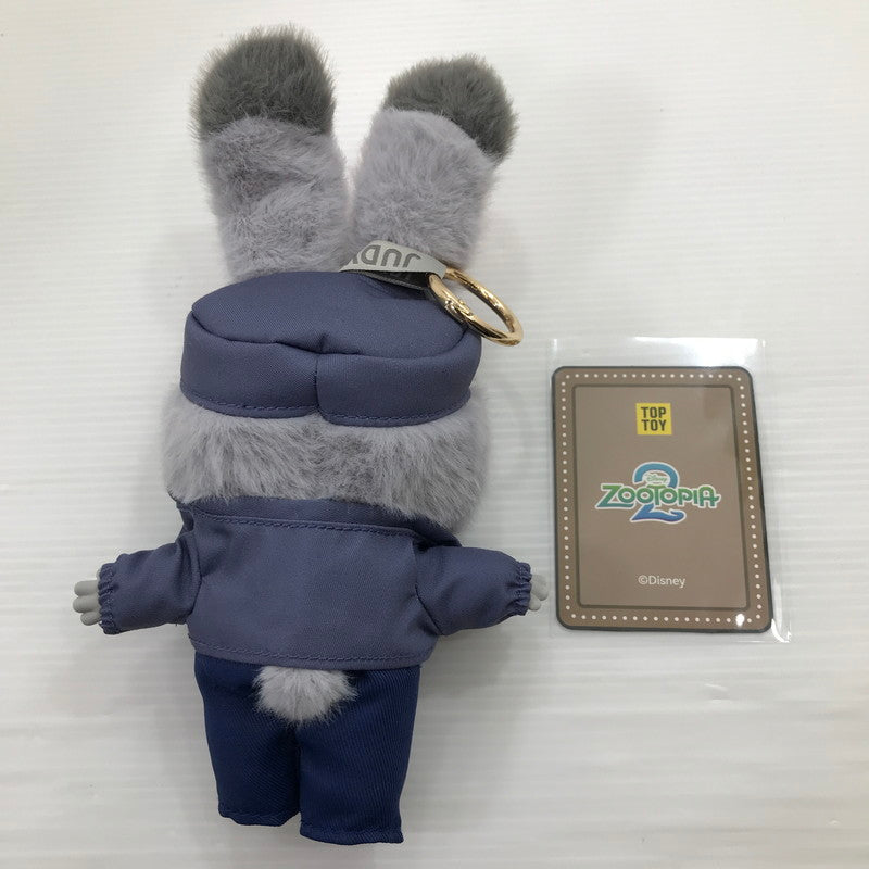 【中古美品】 ディズニー TOP TOY ズートピア2 新・旅立ちシリーズ ぬいぐるみキーチェーン ジュディ 私服 開封済み 041-260616-ti-17-tag 万代Net店