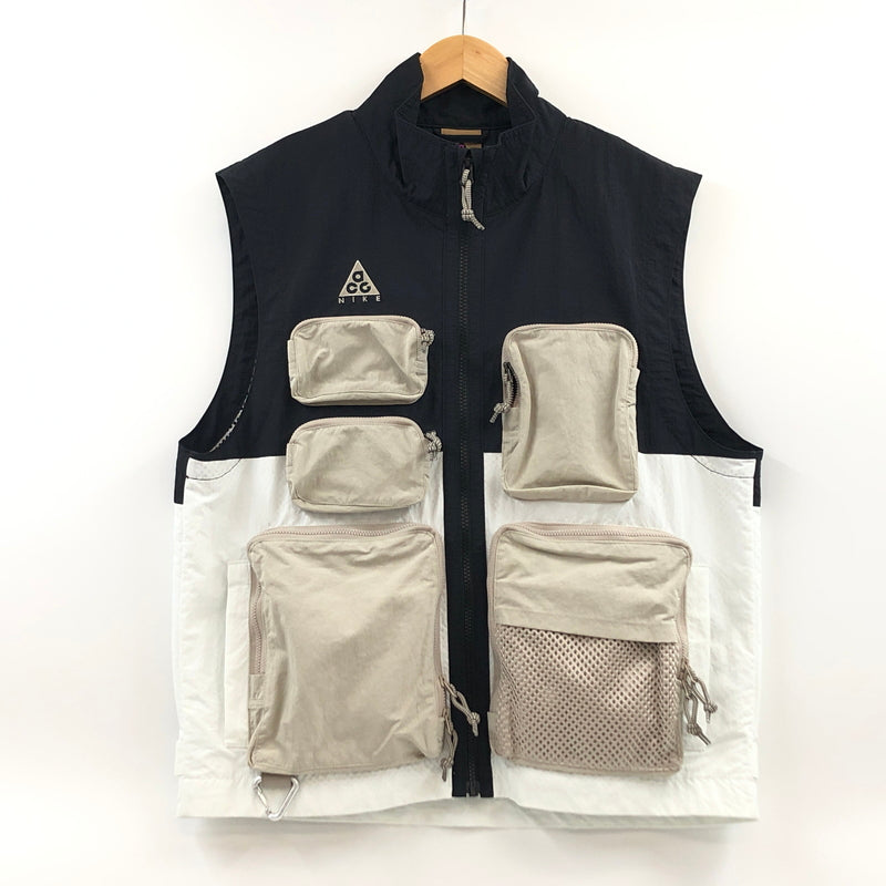 【中古品】【メンズ】 NIKE ACG ナイキ エーシージー NIKE AS M NRG ACG VEST CK7237-010 エナジー エーシージー ベスト アウター 144-260822-hn-09-fur サイズ：S カラー：ブラック/ホワイト/ベージュ 万代Net店