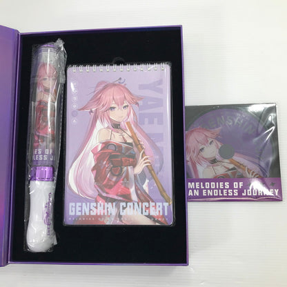 【中古品】 原神 オンラインコンサート2022 キャラクターグッズセット バーバラ 楓原万葉 八重神子 3点セット 神子のみ内パッケージ未開封 箱イタミ大 052-260618-ti-02-tag 万代Net店