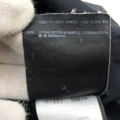 【中古品】【メンズ】 BALENCIAGA バレンシアガ コットンシャツ カジュアルシャツ 長袖 トップス 141-251225-hn-01-fur サイズ：42 カラー：ブラック 万代Net店