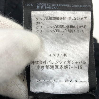 【中古品】【メンズ】 BALENCIAGA バレンシアガ コットンシャツ カジュアルシャツ 長袖 トップス 141-251225-hn-01-fur サイズ：42 カラー：ブラック 万代Net店